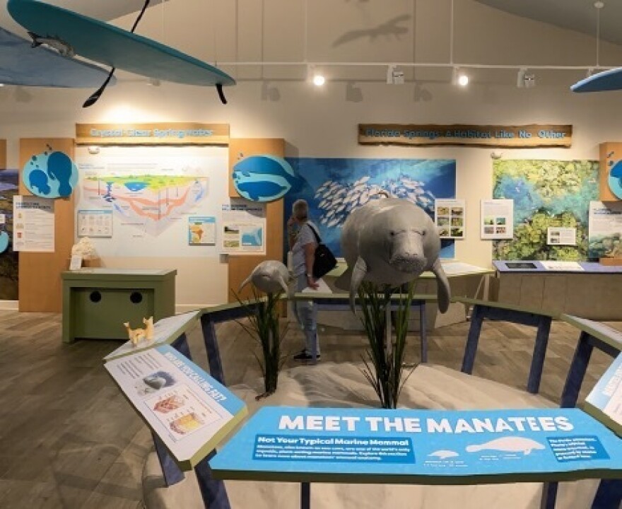 One of the interpretive exhibits at the Crystal River Wildlife Refuge Complex's free visitor center. (Facebook/Crystal River National Wildlife Refuge)